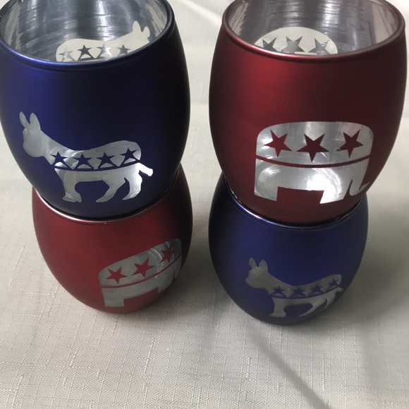 Other - Democratic or Republican Pair of Votives Holders